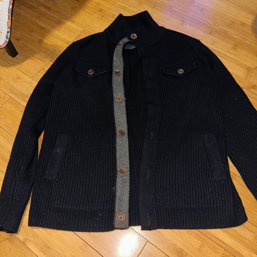 Banana Republic Navy Ribbed Sweater